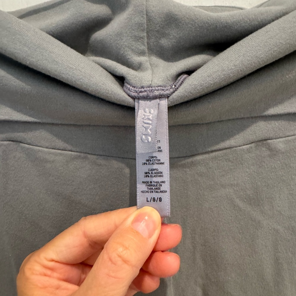 Skims Fold Over Cotton Jersey Soft Lounge Flare Pants - Picture 5 of 5